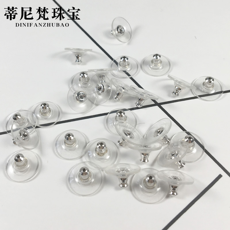 Transfronterizo de la personalidad simple plata 925 accesorios de BRICOLAJE tapones para los oídos película Frisbee venta al por mayor