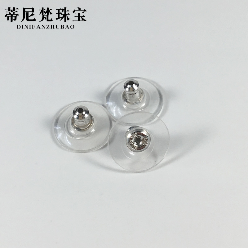 Transfronterizo de la personalidad simple plata 925 accesorios de BRICOLAJE tapones para los oídos película Frisbee venta al por mayor