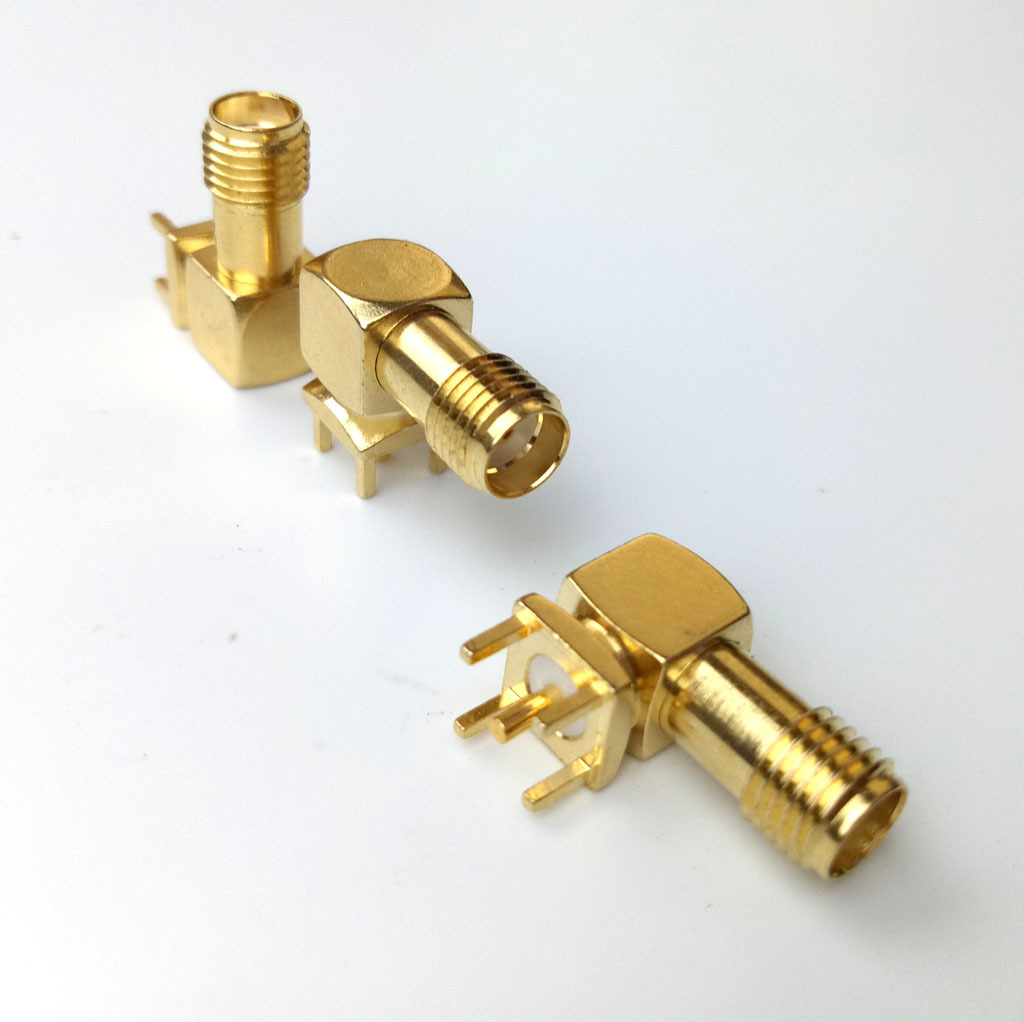 SMA天线座子SMA-K射频连接器WIFI天线SMA头天线转接头破板式SMA