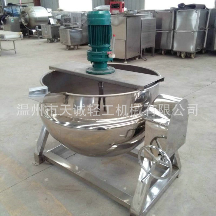 厂家供应 可倾式蒸汽夹层锅 可倾式立式夹层锅 可倾式搅拌夹层锅