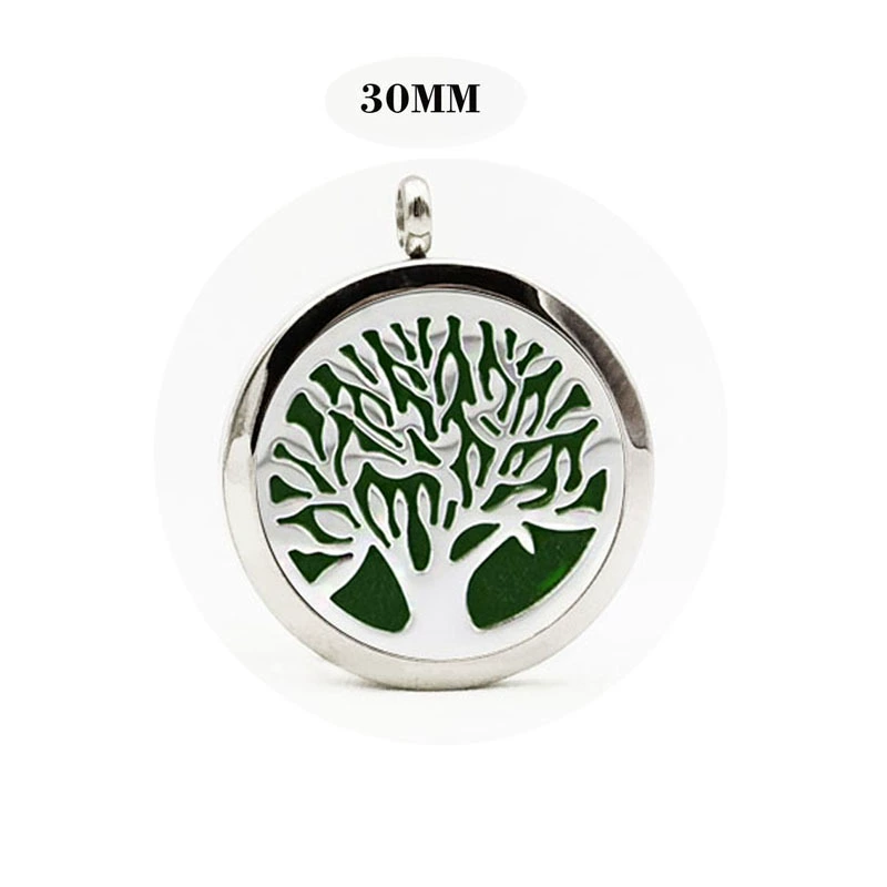 Ароматическая подвеска из нержавеющей стали, диффузор эфирных масел, ожерелье-диффузор, диаметры 20/25/30 мм