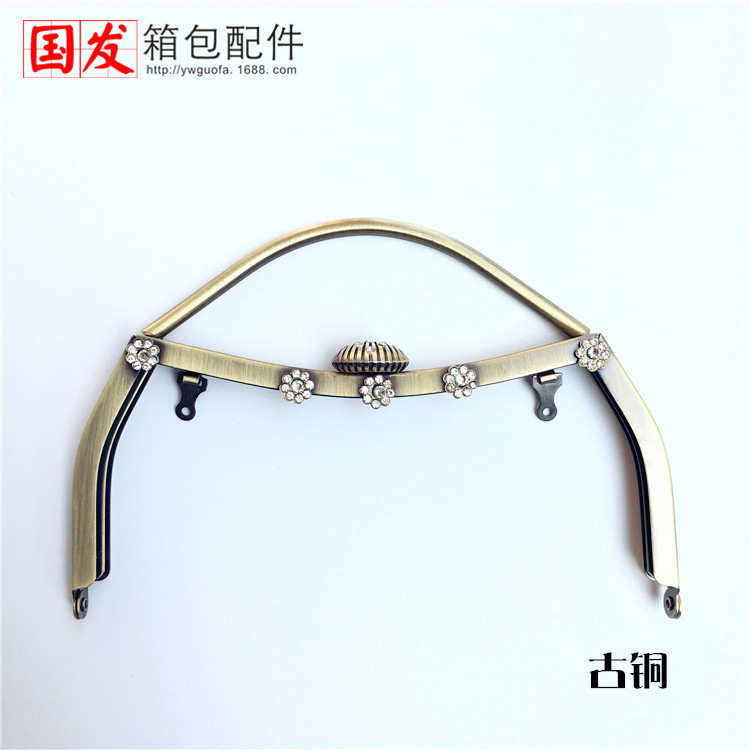 Agujero de tornillo: 18cm cintura cóncava sin agujero cabeza de concha mano oro agujero de tornillo flor de oro ligero bronce