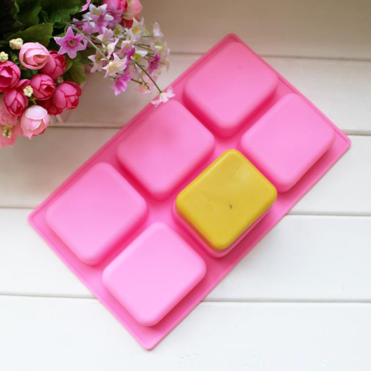 买货先询价硅胶蛋糕模6连长方形圆角蛋糕模具手工皂模DIY烘焙