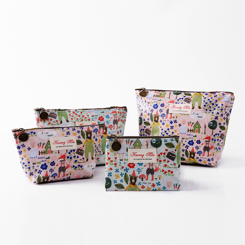 One-piece delivery Korean style cute pattern cosmetic bag creative waterproof coin purse cosmetic storage bag wash bag One-piece delivery Korean style cute pattern cosmetic bag creative waterproof coin purse cosmetic storage bag wash bag