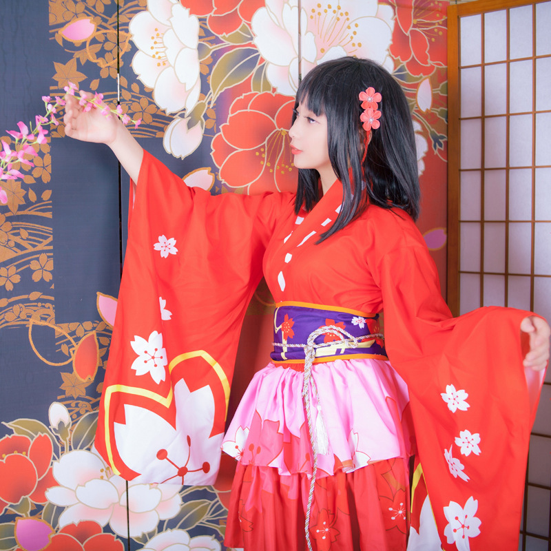 Big Sale Kimono Cosplay Mobile Game Physician Sakura Demon Improved