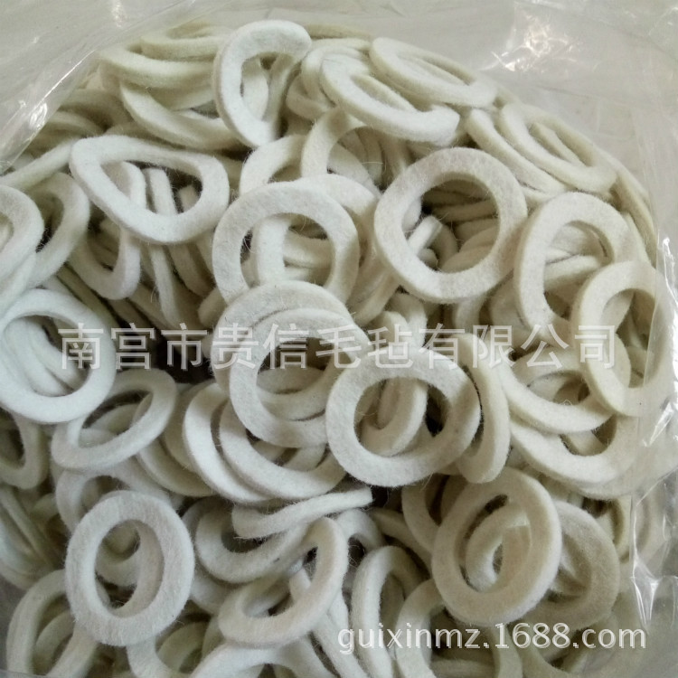 电扇电机羊毛毡垫  厂家批发冰箱压缩机单相异步电机毛毡垫圈