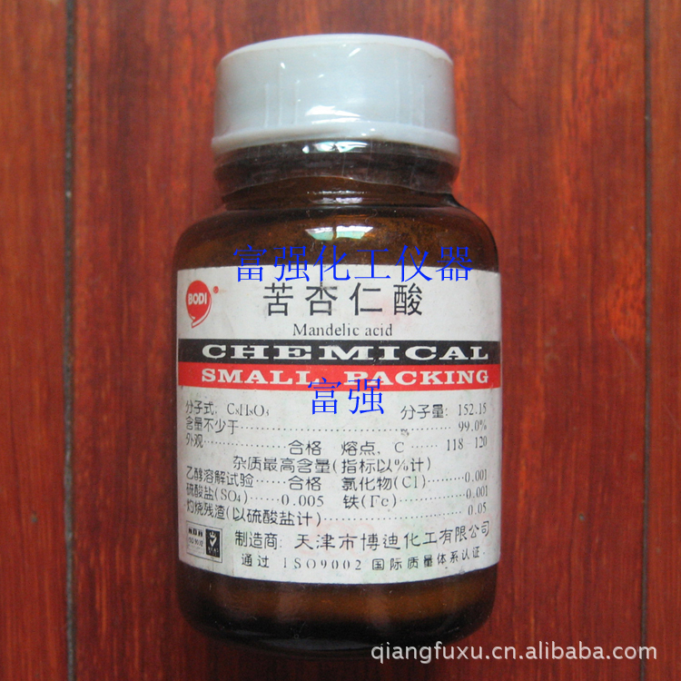 批号20131130 实验耗材  苦杏仁酸  25克  分析纯  天津博迪
