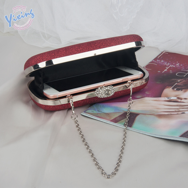 Venta caliente transfronteriza simple pu noche bolsa cheongsam vestido de noche a juego de las mujeres embrague grano tela noche bolsa