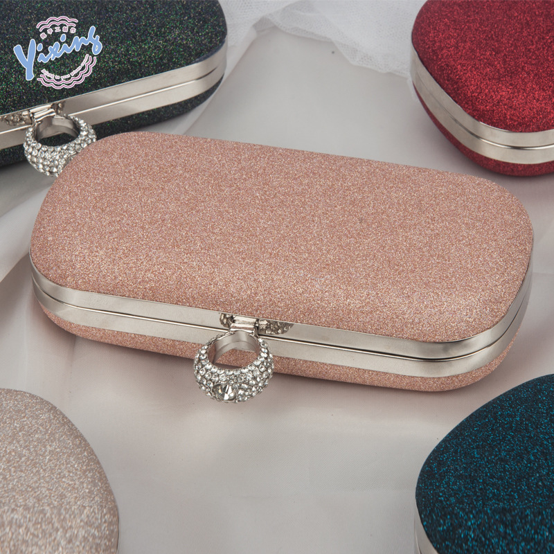 Venta caliente transfronteriza simple pu noche bolsa cheongsam vestido de noche a juego de las mujeres embrague grano tela noche bolsa