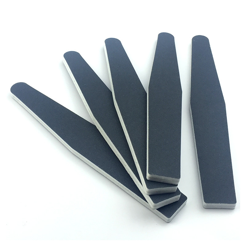 Espesor lima de uñas de diamante tira de molienda negro lima de uñas engrosada EVA arte de uñas tira de arena