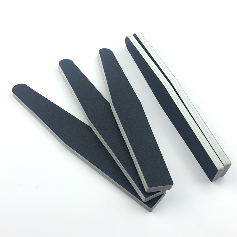Espesor lima de uñas de diamante tira de molienda negro lima de uñas engrosada EVA arte de uñas tira de arena
