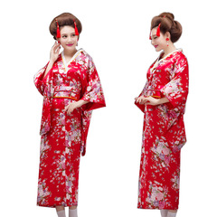 Japanese style female kimono ethnic stage performance clothing printing performance photo photo Japanese script killing female kimono wholesale