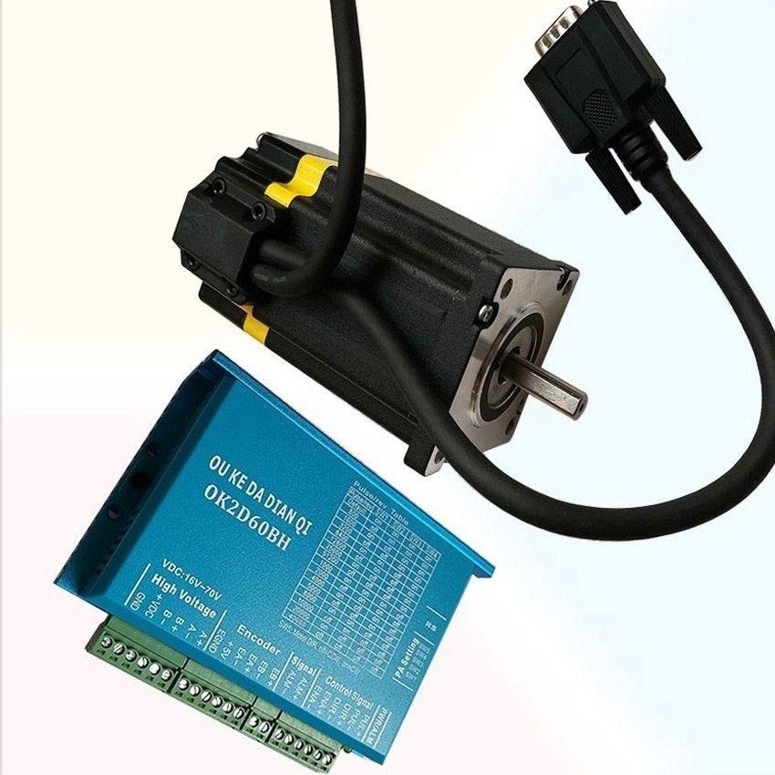 57/60全数字闭环高速大扭矩伺服步进套装 编码器电机+驱动 3Nm