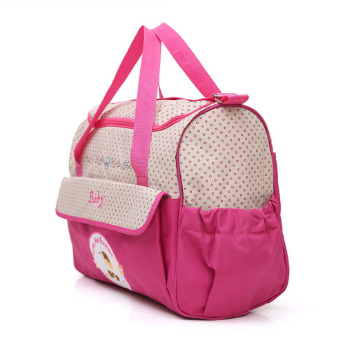 Mommy Bag Set of 5 Multifunctional Large Capacity Fashion Waterproof Cartoon Single Shoulder Crossbody Bag Mother Bag Wholesale