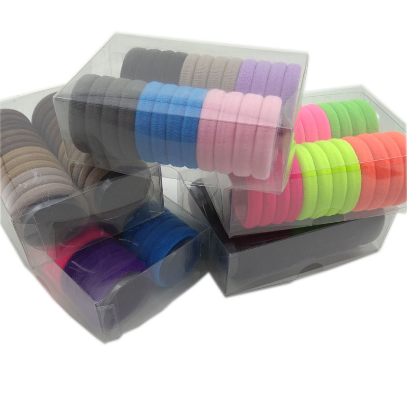 24 boxed Korean style women's high elastic seamless hair ties hot…