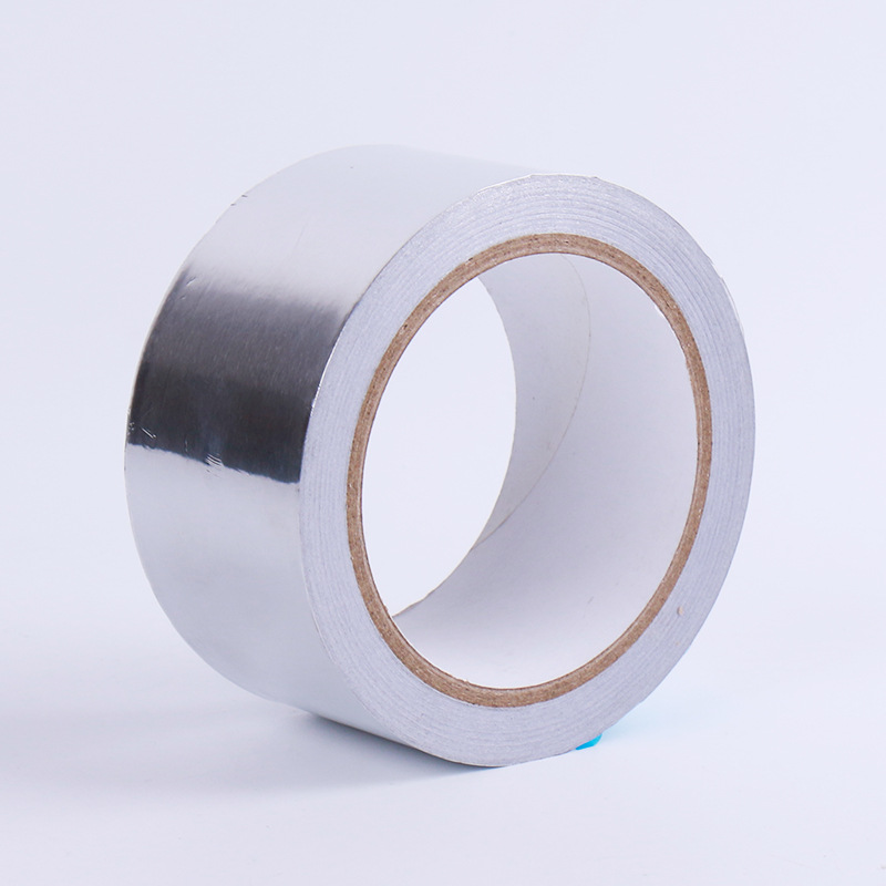 Venta al por mayor de 0,05mm cinta de papel de aluminio resistente a altas temperaturas material de calefacción autoadhesivo aislamiento térmico cinta de papel de aluminio resistente a altas temperaturas