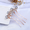Hair stick, hair accessory from pearl, hairgrip for mother, Korean style, Birthday gift
