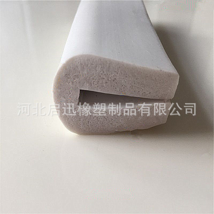 供应 U型硅胶发泡密封条 耐高温硅胶海绵U型条 耐高温硅胶条