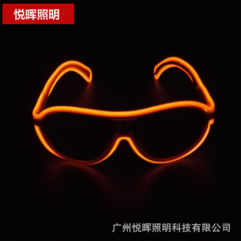 Nuevas gafas luminosas multicolores para niños, gafas fluorescentes, gafas luminosas LED, accesorios y suministros luminosos para actuaciones en escenario