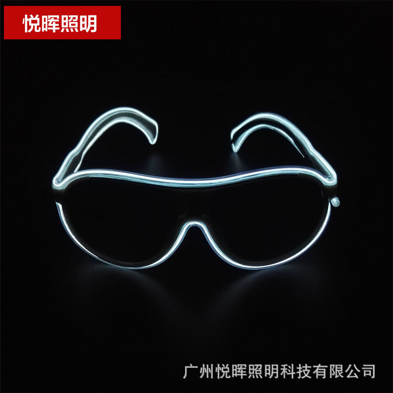 Nuevas gafas luminosas multicolores para niños, gafas fluorescentes, gafas luminosas LED, accesorios y suministros luminosos para actuaciones en escenario