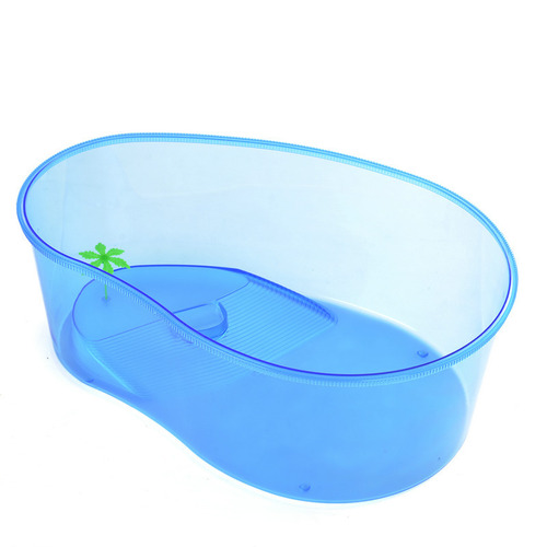 Aquarium Turtle Tank with Sunning Platform, Outdoor Platform, Water Turtle and Goldfish Tank, Turtle Cage, Plastic Tank, Turtle Keeping Tank, Reptile Enclosure