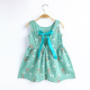 Children's summer sleevless dress sleevless, Korean style