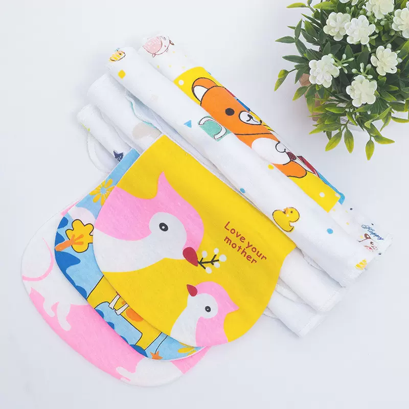 婴儿a类吸汗巾四六层 幼儿园纯棉纱布垫背巾 全棉儿童隔汗巾大号