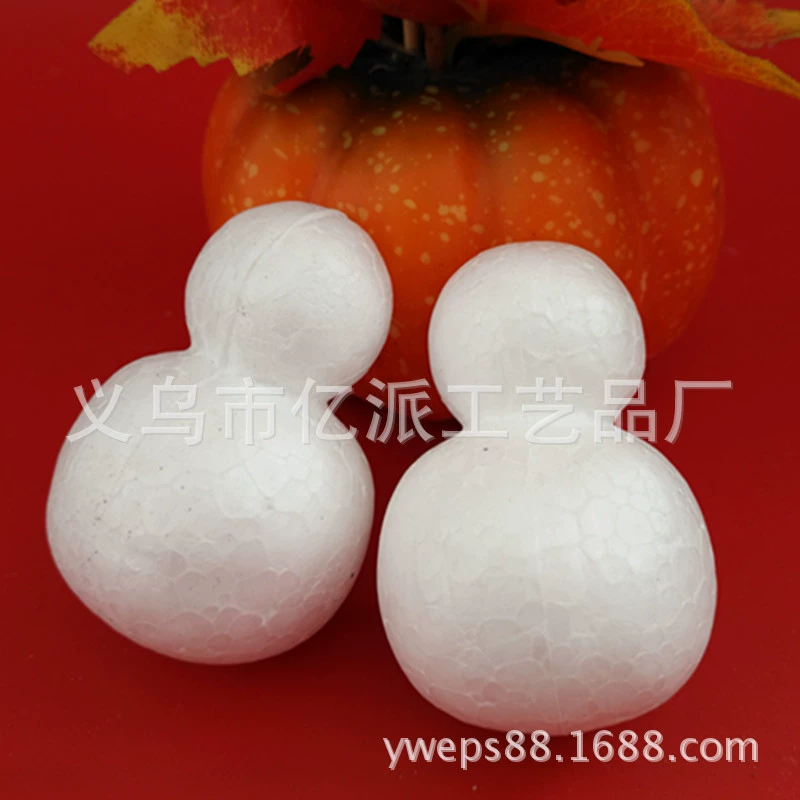 Шарик из пенопласта paulilong Снеговик 7,2 см нестоящий белоснежный эмбрион EPS прямо с фабрики украшение для рождественской елки