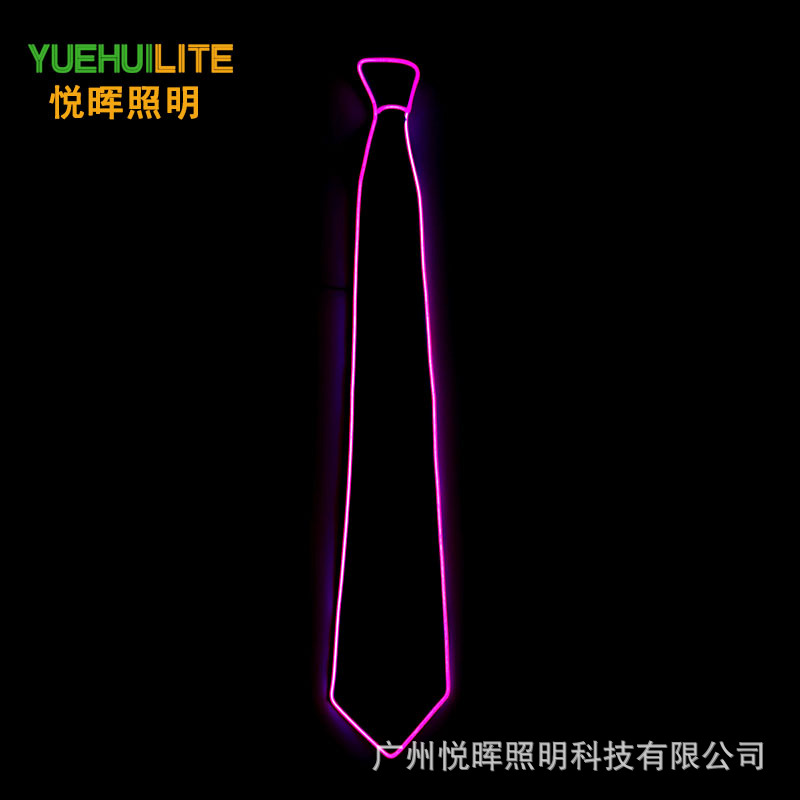 Corbata luminosa LED, suministros para fiesta de baile de Carnaval, pajarita luminosa de diez colores, accesorios de ambiente para discoteca, bar y discoteca