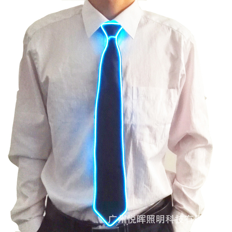 Corbata luminosa LED, suministros para fiesta de baile de Carnaval, pajarita luminosa de diez colores, accesorios de ambiente para discoteca, bar y discoteca