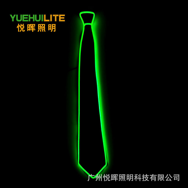 Corbata luminosa LED, suministros para fiesta de baile de Carnaval, pajarita luminosa de diez colores, accesorios de ambiente para discoteca, bar y discoteca