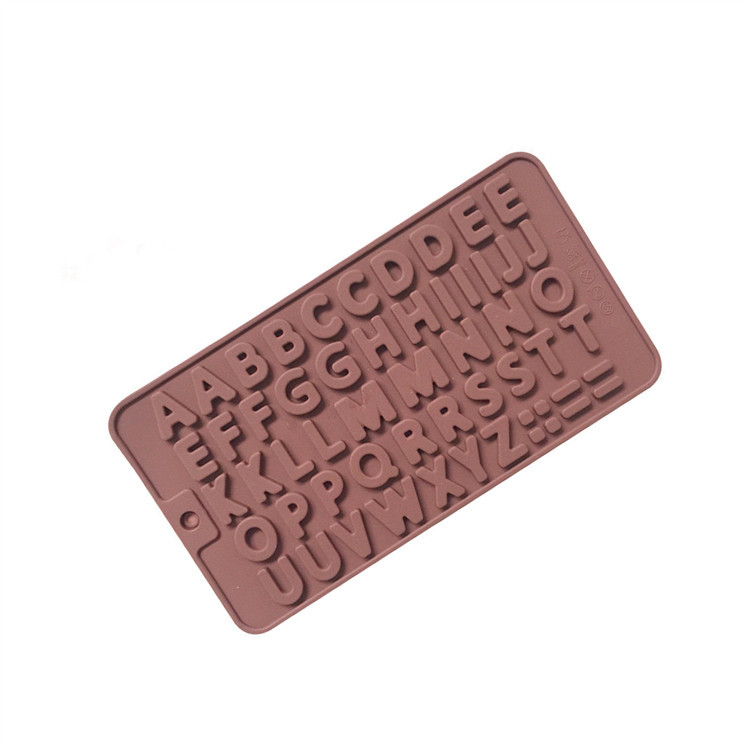 厂家批发供应硅胶蛋糕模26个英文大写字母薄片巧克力模手工皂模具