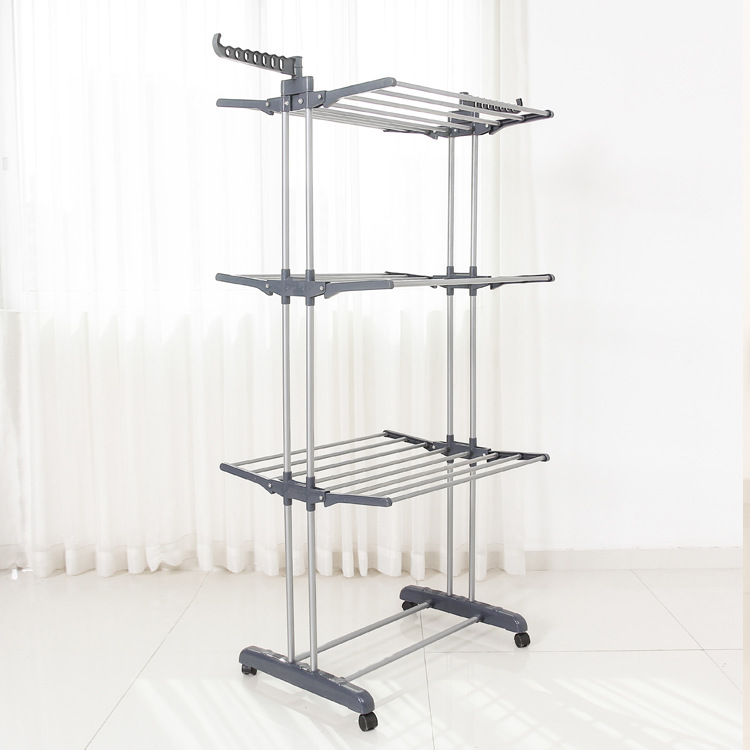 이중 기둥 회색 3층