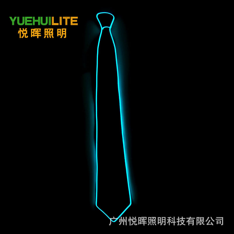 Corbata luminosa LED, suministros para fiesta de baile de Carnaval, pajarita luminosa de diez colores, accesorios de ambiente para discoteca, bar y discoteca