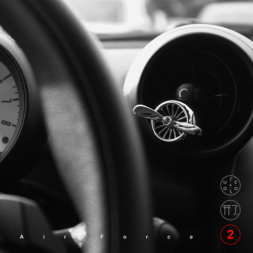 Car air outlet aromatherapy Air Force Two car balm can be rotated creative aircraft opened car perfume fragrance