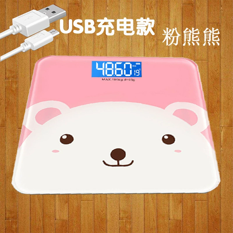 Прецизионные USB перезаряжаемые электронные весы домашние весы здоровья весы тела маленькие взрослые весы оптом