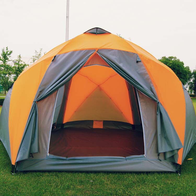 Yurt double 3 door 6 corner tent 8-10 large manual tent outdoor camping tent wholesale Yurt double 3 door 6 corner tent 8-10 large manual tent outdoor camping tent wholesale