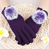 Keep warm gloves, warm street set, velvet demi-season roly-poly doll