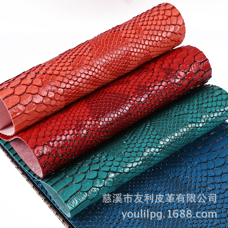 皮革 鳄鱼纹pu人造革 箱包皮革 软包面料皮革