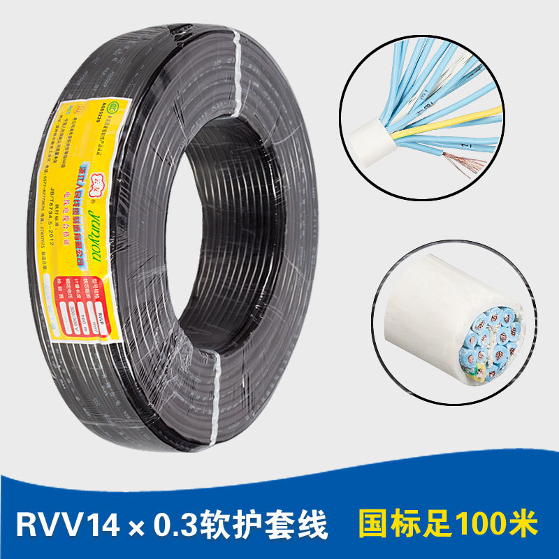 供应 浙江人民 聚氯乙烯绝缘软线/控制电缆/电力电缆 RVV14*0.3
