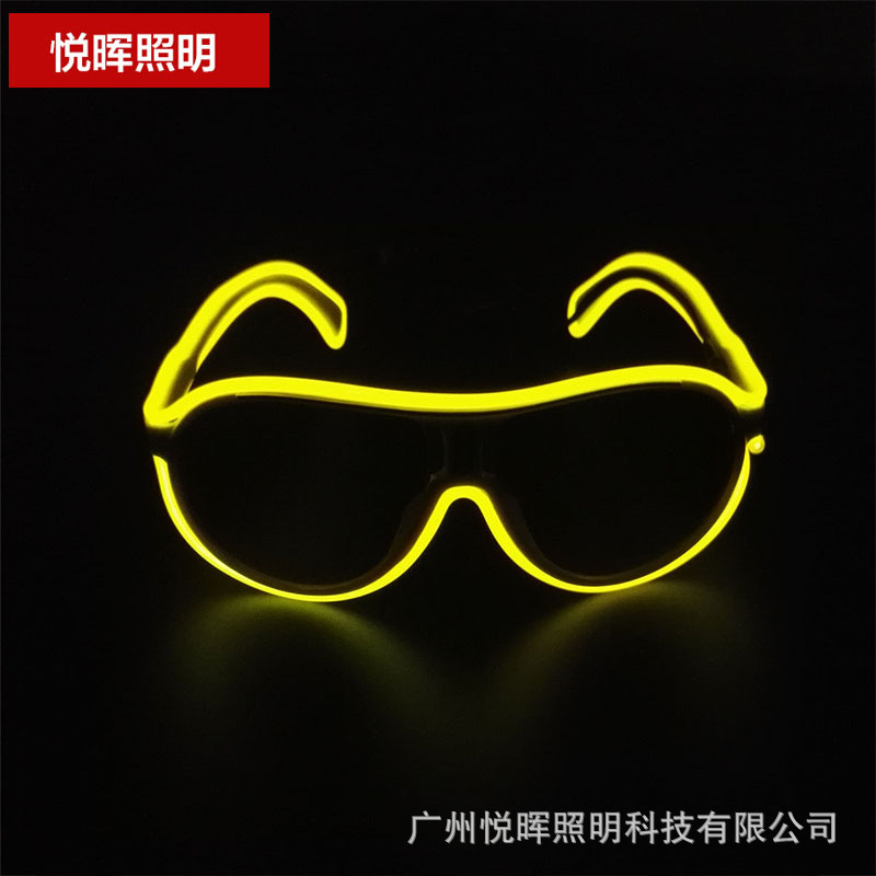 Nuevas gafas luminosas multicolores para niños, gafas fluorescentes, gafas luminosas LED, accesorios y suministros luminosos para actuaciones en escenario