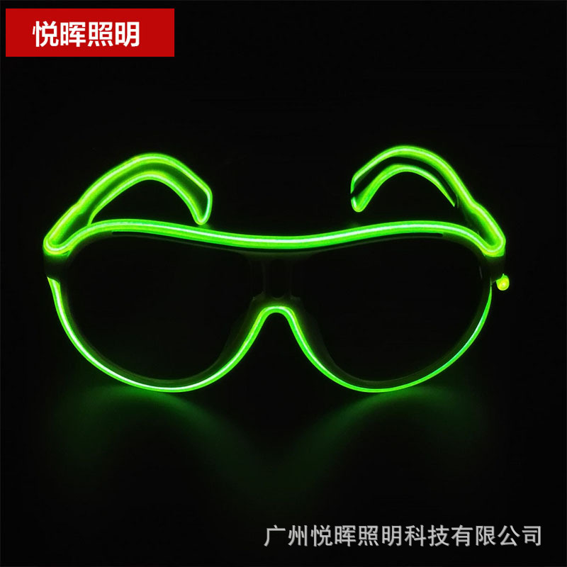 Nuevas gafas luminosas multicolores para niños, gafas fluorescentes, gafas luminosas LED, accesorios y suministros luminosos para actuaciones en escenario