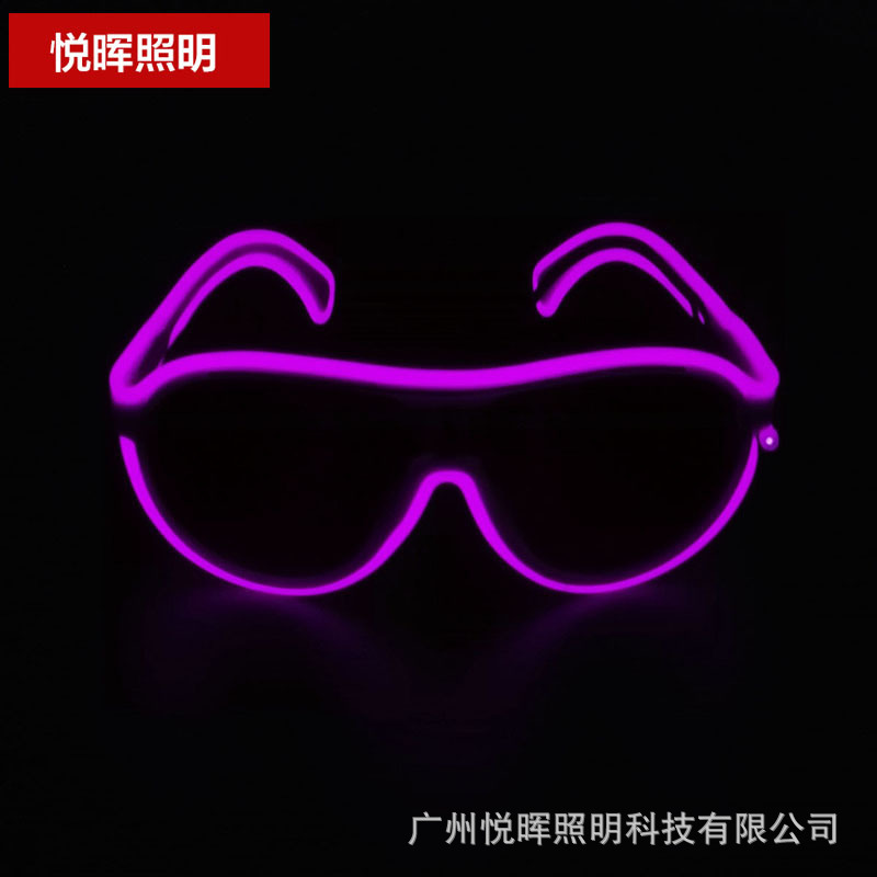 Nuevas gafas luminosas multicolores para niños, gafas fluorescentes, gafas luminosas LED, accesorios y suministros luminosos para actuaciones en escenario