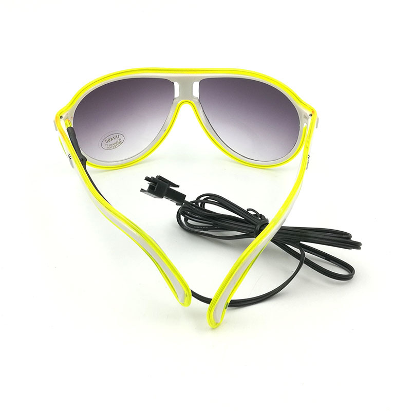 Nuevas gafas luminosas multicolores para niños, gafas fluorescentes, gafas luminosas LED, accesorios y suministros luminosos para actuaciones en escenario