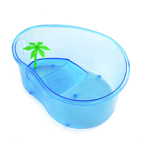 Aquarium Turtle Tank with Sunning Platform, Outdoor Platform, Water Turtle and Goldfish Tank, Turtle Cage, Plastic Tank, Turtle Keeping Tank, Reptile Enclosure