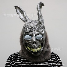 愤怒的兔子面具死亡幻觉邪恶银兔动物头套 酒吧派对COS演出恶搞鬼
