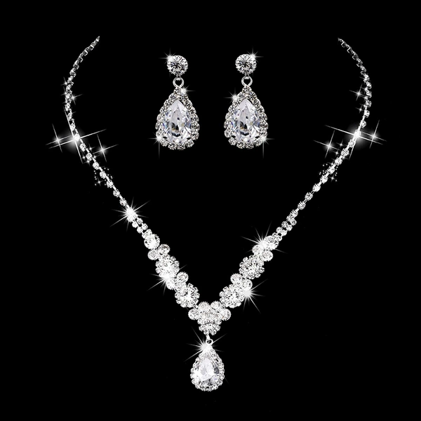 Earrings, set, 2 piece set