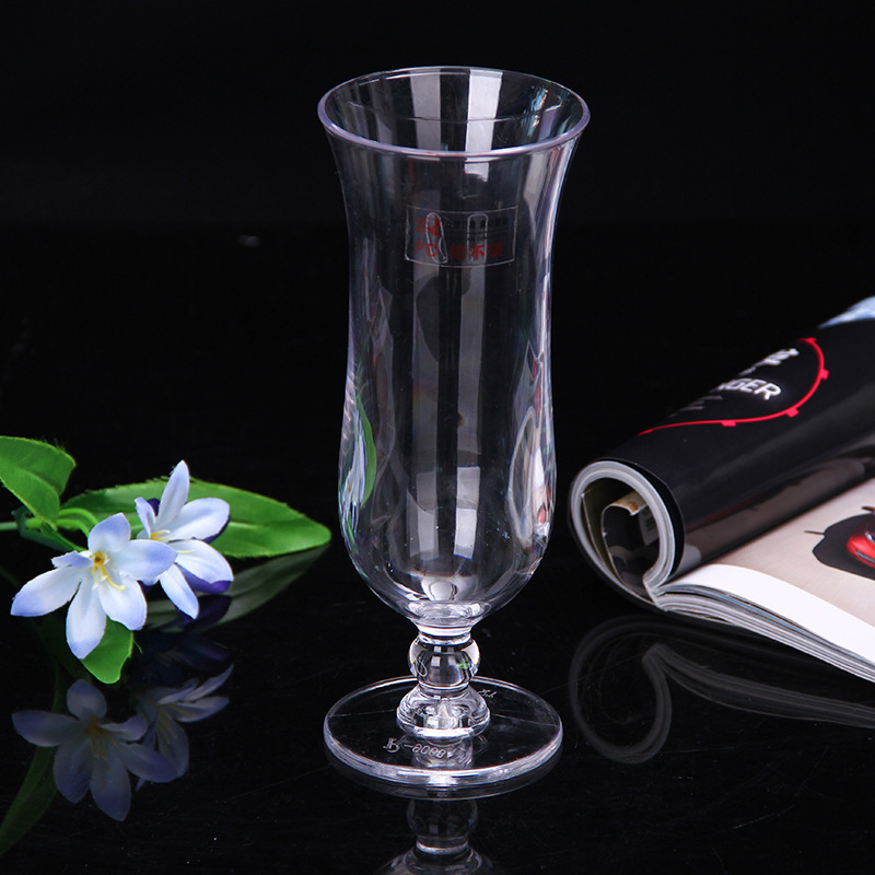 Zhongburn 400ml creative water Cup PS Cup PC transparent juice cup plastic milkshake cup Acrylic Red Wine Cup