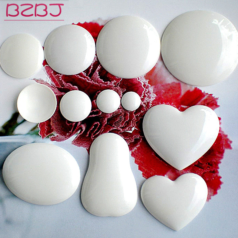 DIY Handmade Pear Shape Round Heart Shape Jewelry Buckle Macaron Coin Purse Material Accessories Plastic Buckle Embryo