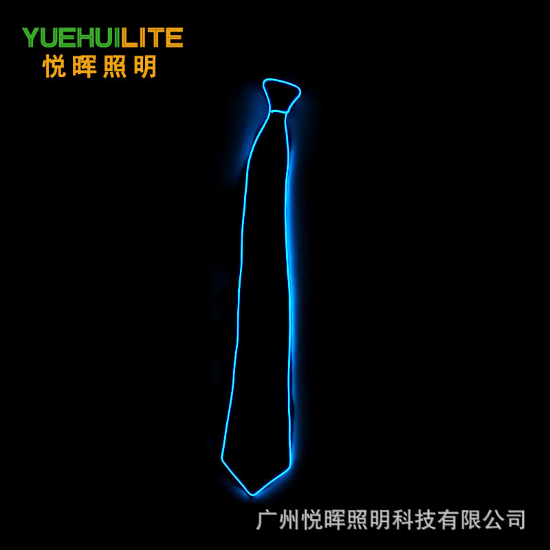 Corbata luminosa LED, suministros para fiesta de baile de Carnaval, pajarita luminosa de diez colores, accesorios de ambiente para discoteca, bar y discoteca